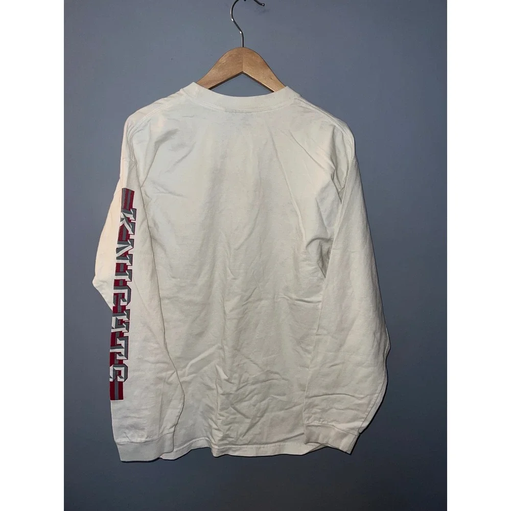 Vintage JanSport Beaver College Knights Long Sleeve Shirt White Mens Large USA
